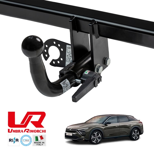 【UMBRA RIMORCHI 正規品】 シトロエン CITROEN C5 X E43 着脱式スワンネック ヒッチメンバー 牽引能力 1964kg トウバー ウンブラ リモルキ イタリア製