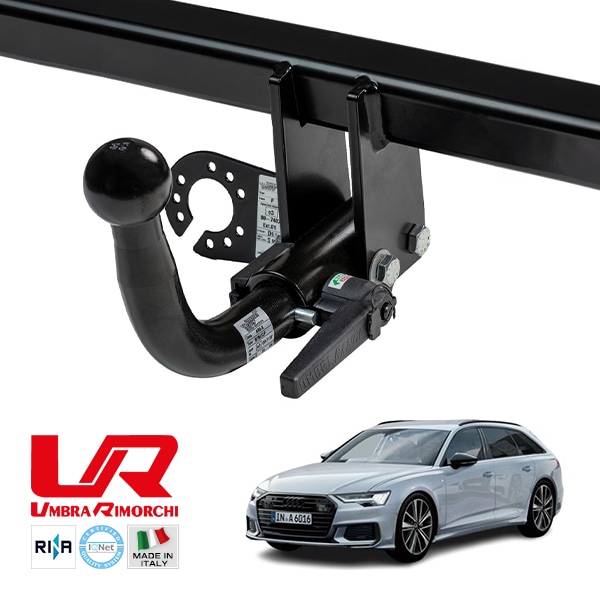 【UMBRA RIMORCHI 正規品】 アウディ AUDI A6 アバント F2 着脱式スワンネック ヒッチメンバー 牽引能力 2154kg トウバー ウンブラ リモルキ イタリア製