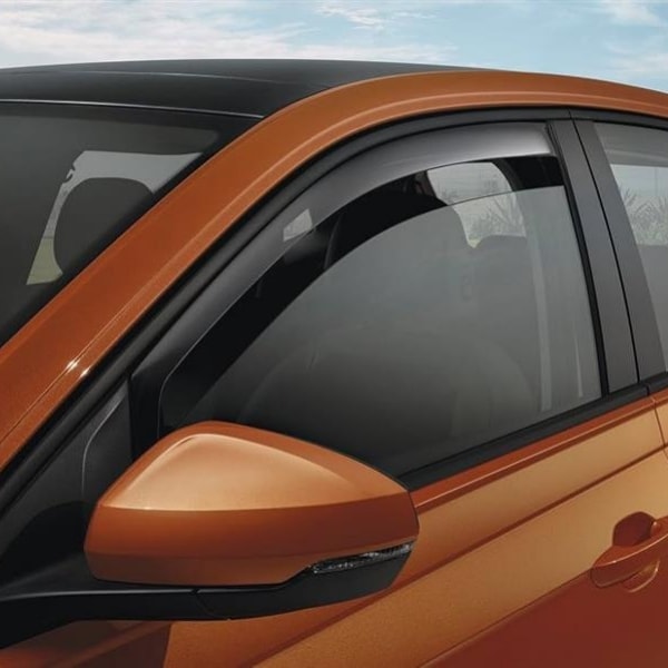 フォルクスワーゲン 純正 ポロ AW TSI フロントドアバイザー ウィンドウバイザー フロント左右2枚セット VW POLO 2G0072193