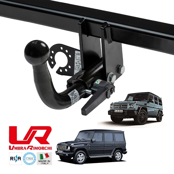 【UMBRA RIMORCHI 正規品】 メルセデスベンツ MERCEDES BENZ Gクラス W460 W463 着脱式スワンネック ヒッチメンバー 牽引能力 2000kg トウバー ウンブラ リモルキ イタリア製
