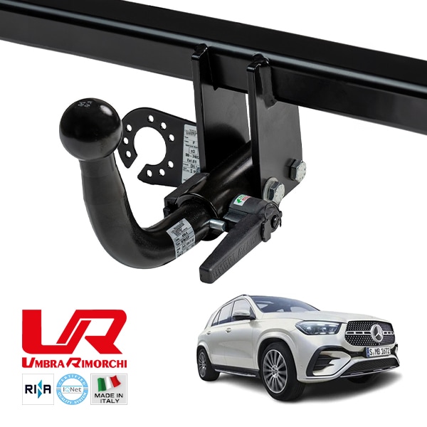 【UMBRA RIMORCHI 正規品】 メルセデスベンツ MERCEDES BENZ GLE W167 着脱式スワンネック ヒッチメンバー 牽引能力 3676kg トウバー ウンブラ リモルキ イタリア製