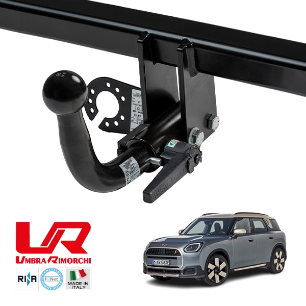 【UMBRA RIMORCHI 正規品】 BMW X1 iX1 U11 着脱式スワンネック ヒッチメンバー 牽引能力 2658kg トウバー ウンブラ リモルキ イタリア製