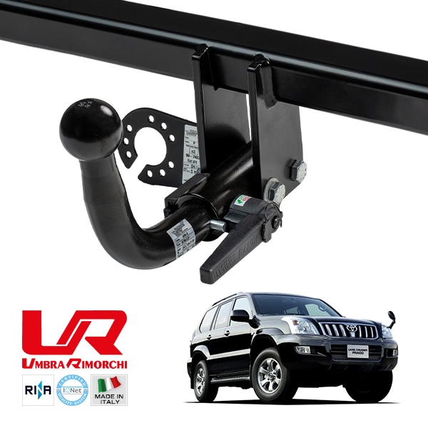 【UMBRA RIMORCHI 正規品】 トヨタ ランドクルーザー プラド 120系 着脱式スワンネック ヒッチメンバー 牽引能力 3500kg トウバー ウンブラ リモルキ イタリア製