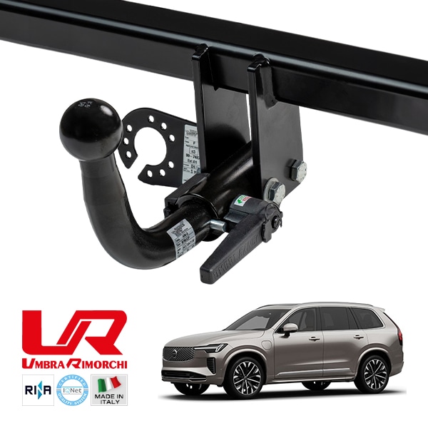 【UMBRA RIMORCHI 正規品】 ボルボ VOLVO XC90 LB LD XC60 UB 着脱式スワンネック ヒッチメンバー 牽引能力 2745kg トウバー ウンブラ リモルキ イタリア製