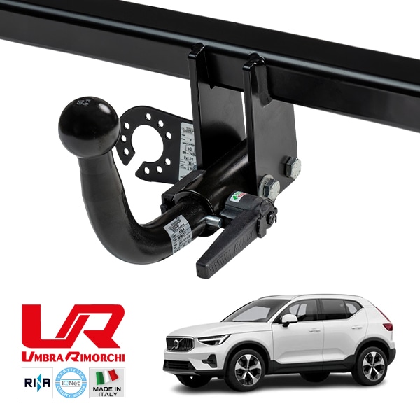 【UMBRA RIMORCHI 正規品】 ボルボ VOLVO XC40 XB 着脱式スワンネック ヒッチメンバー 牽引能力 2447kg トウバー ウンブラ リモルキ イタリア製