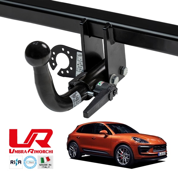 【UMBRA RIMORCHI 正規品】 ポルシェ マカン 95B 着脱式スワンネック ヒッチメンバー 牽引能力 2000kg トウバー ウンブラ リモルキ イタリア製