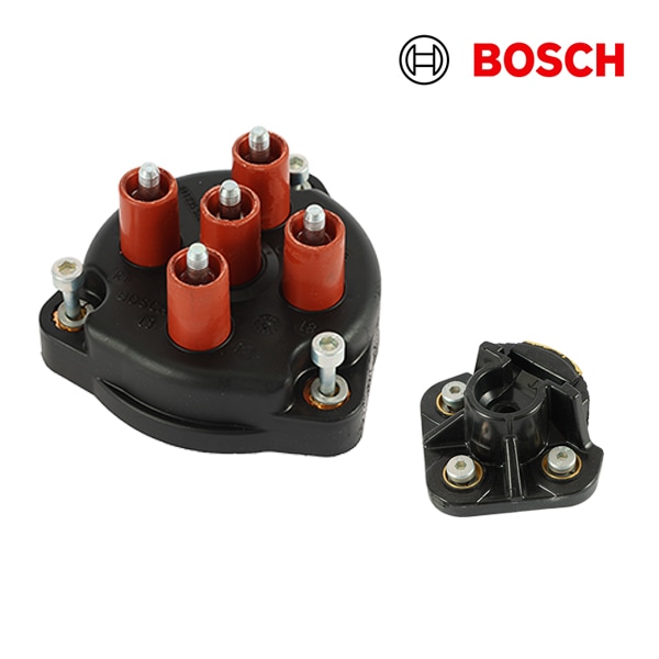 【BOSCH 正規品】 ベンツ W140 S500 500SE 500SEL  M119 V8 5.0L デスビローター デスビキャップ 2点セット 1235522430 1234332422