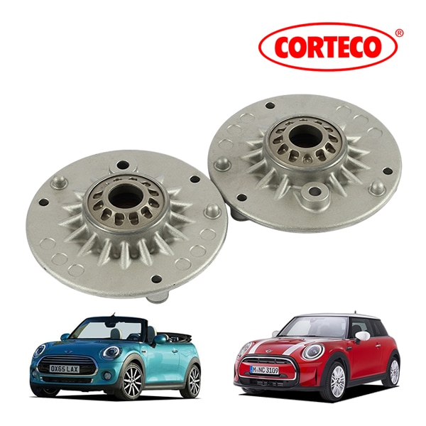 【CORTECO 正規品】 BMW ミニ MINI 第3世代 F57 F56 ストラットマウント フロント アッパーマウント 左右2個セット コルテコ製 31 30 6 884 184 31306884184