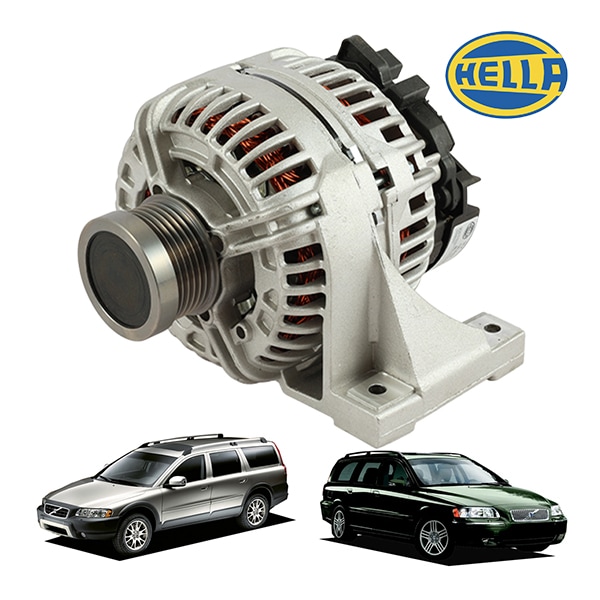 【HELLA 正規品】ボルボ XC70 2.4L 2.5L V70 2.4L 2.5L V40 1.8L 1.9L 2.0L ヘラー製 オルタネーター 8251655 9459077 9459092 8601699