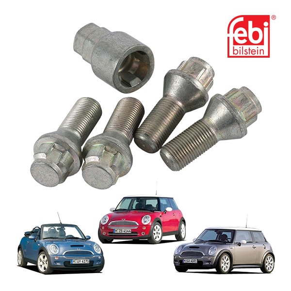 【FEBI BILLSTEIN 正規品】 BMW ミニ 初代 R50 R53 R52 ホイールナットボルトキット ロックナット 4個セット 盗難防止 フェビ ビルシュタイン 36136792851