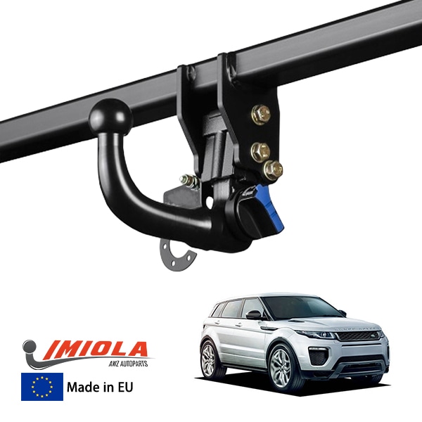 【IMIOLA 正規品】 ランドローバー LAND ROVER レンジローバーイヴォーク RANGE ROVER EVOQUE LV 着脱式スワンネックヒッチメンバー 自動ロック式 トウバー トレーラーヒッチ ボールマウント ブラック 最大牽引力 1800kg イミオラ