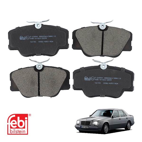 【FEBI BILLSTEIN 正規品】 メルセデスベンツ MERCEDES BENZ ミディアムクラス Eクラス W124 フロント ブレーキパッド フェビ ビルシュタイン A0004209920 A0014200720