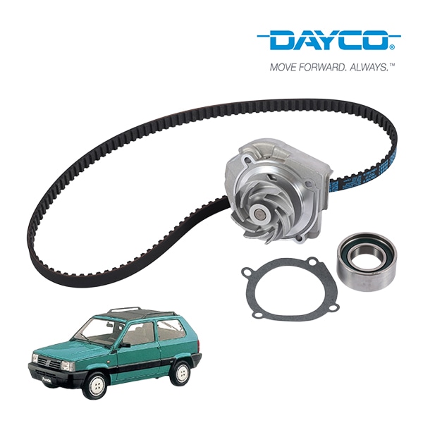 【DAYCO 正規品】 フィアット FIAT パンダ 141型 PANDA 1.0L 1.1L ウォーターポンプ タイミングベルト テンショナープーリー 3点セット デイコ 71771594 71771586