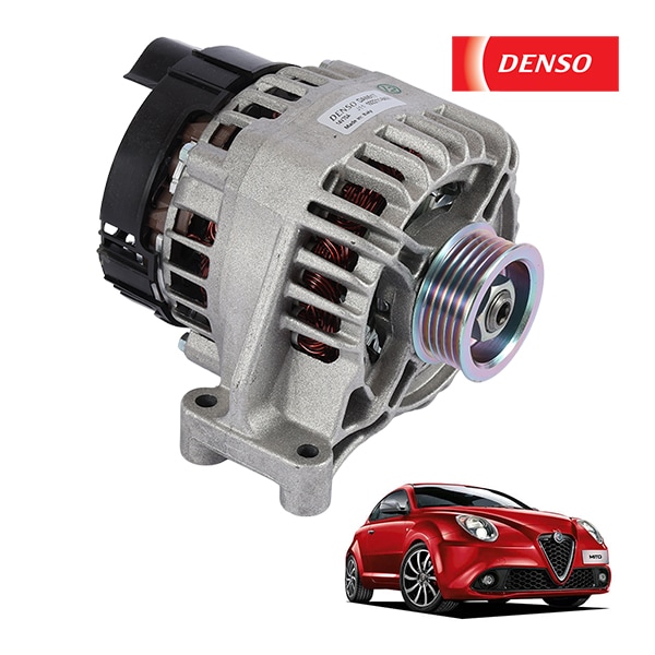 【DENSO 正規品】アルファロメオ ALFA ROMEO ミト 955型 MiTo 1.4L デンソー製 オルタネーター ダイナモ 70A DAN517 51714794 46542889