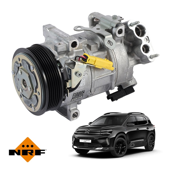 【NRF 正規品】エヌアールエフ製 シトロエン C5エアクロス C8型 1.6L 2.0L PHEV エアコン コンプレッサー AC コンプレッサー プーリー付 320264 9834779880 9834781380 9834781080