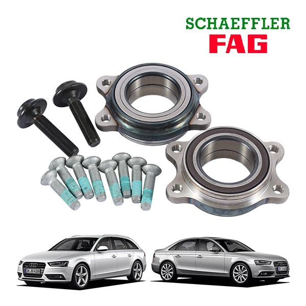 【FAG SCHAEFFLER 正規品】 アウディ AUDI Q5 8RB型 A4 8K2型 A4アバント 8K5型 ホイール ハブベアリング フロント リア 共通 2個セット エフエージー シェフラー 713610900 4H0498625 8K0598625