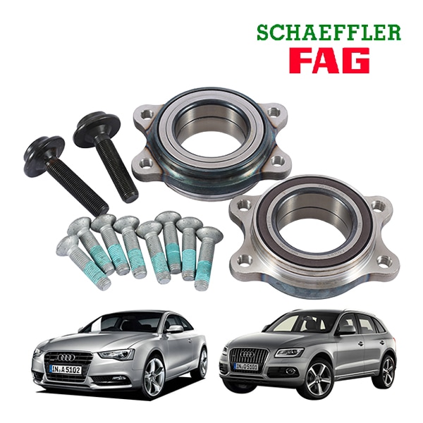 【FAG SCHAEFFLER 正規品】 アウディ AUDI A5 8T3型 ホイール ハブベアリング フロント リア 共通 2個セット エフエージー シェフラー 713610900 4H0498625 8K0598625