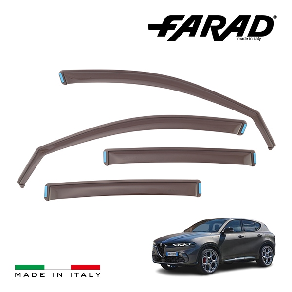 【FARAD 正規品】 アルファロメオ トナーレ 115型 ドアバイザー サイドバイザー ウインドウバイザー スモーク フロント リア 左右 4点セット