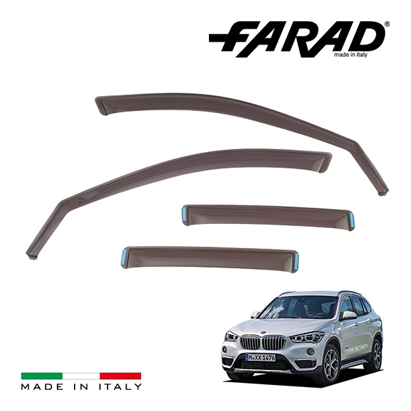 【FARAD 正規品】 BMW X1 F48型 sDrive xDrive ドアバイザー サイドバイザー ウインドウバイザー スモーク フロント リア 左右 4点セット
