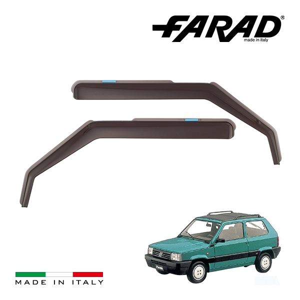 【FARAD 正規品】 フィアット パンダ 141型 ドアバイザー サイドバイザー ウインドウバイザー スモーク フロント 左右 2点セット