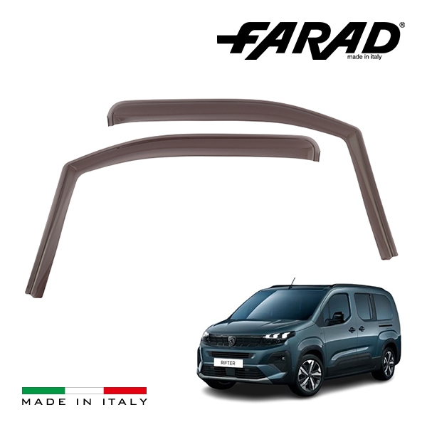 【FARAD 正規品】 プジョー リフター K9型 ドアバイザー サイドバイザー ウインドウバイザー スモーク フロント 左右 2点セット