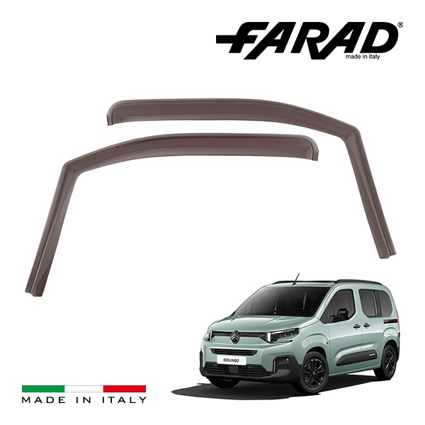 【FARAD 正規品】 シトロエン ベルランゴ K9型 ドアバイザー サイドバイザー ウインドウバイザー スモーク フロント 左右 2点セット