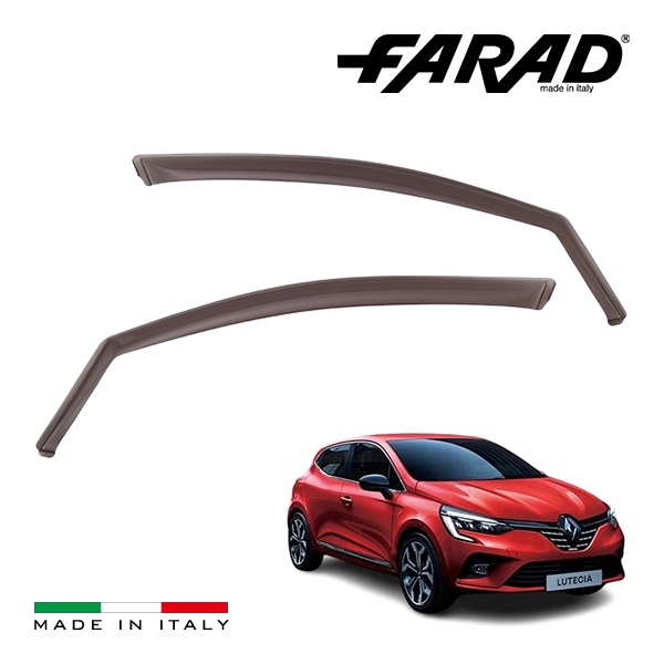 【FARAD 正規品】 ルノー ルーテシア BJ型 ドアバイザー サイドバイザー ウインドウバイザー スモーク フロント 左右 2点セット