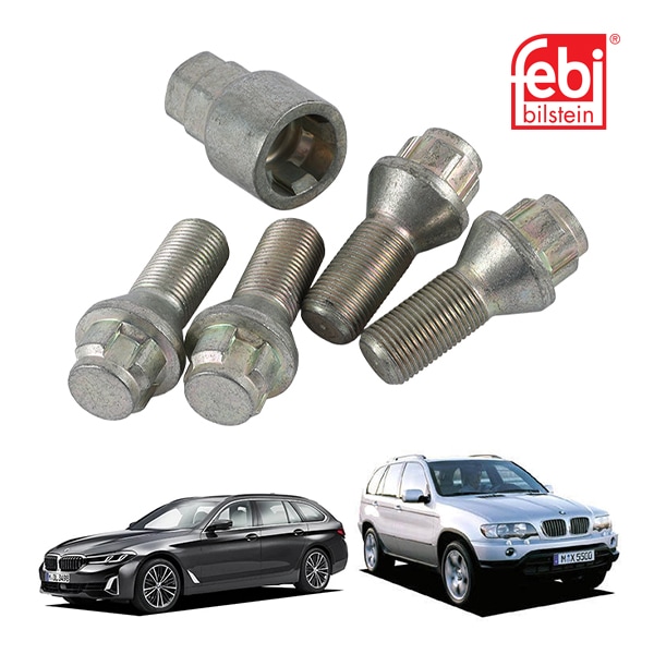 【FEBI BILLSTEIN 正規品】BMW X5 E53 5シリーズワゴン G31 ホイールナットボルトキット ロックナット 4個セット 盗難防止 フェビ ビルシュタイン 36136792851