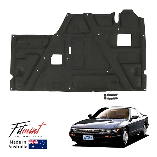 【FITMINT 正規品】 日産 シルビア S13 Q's K's Silvia ボンネットインシュレーター エンジンフードライナー 補修 交換用 ガラス繊維素材 オーストラリア製 車種別専用設計 フィットミント