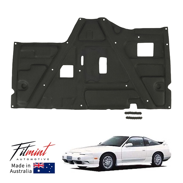 【FITMINT 正規品】 日産 180SX ワンエイティ S13系 タイプR タイプX タイプG タイプ3 ボンネットインシュレーター エンジンフードライナー 補修 交換用 ガラス繊維素材 オーストラリア製 フィットミント