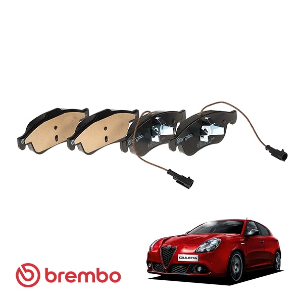 【BREMBO 正規品】 アルファロメオ ジュリエッタ 940型 1.4L ALFA ROMEO GIULIETTA フロント ブレーキパッドセット 左右4枚 ブレンボ プライム ECE R90 認証 P23148