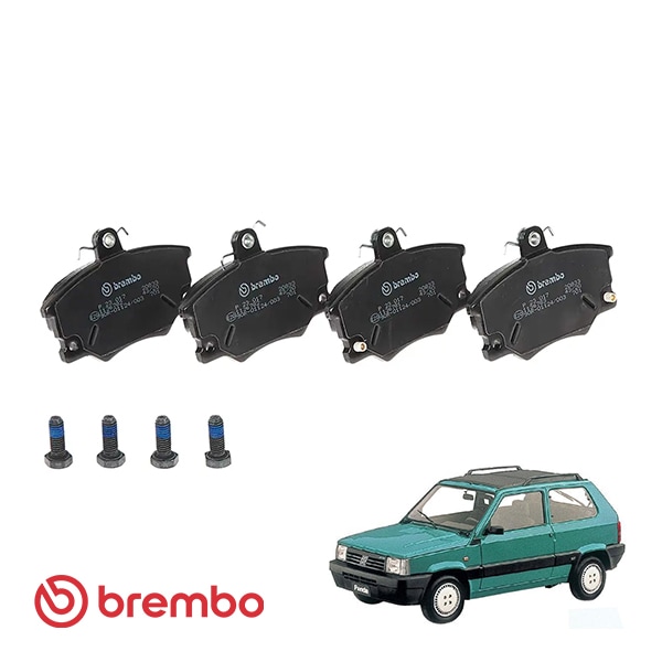 【BREMBO 正規品】 フィアット パンダ 141型 1.0L FIAT PANDA フロント ブレーキパッドセット 左右4枚 ブレンボ プライム ECE R90 認証 P23017