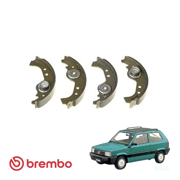 【BREMBO 正規品】 フィアット パンダ 141型 FIAT PANDA リア ブレーキシュー 左右4個セット ブレンボ プライム ECE R90 認証 S23501