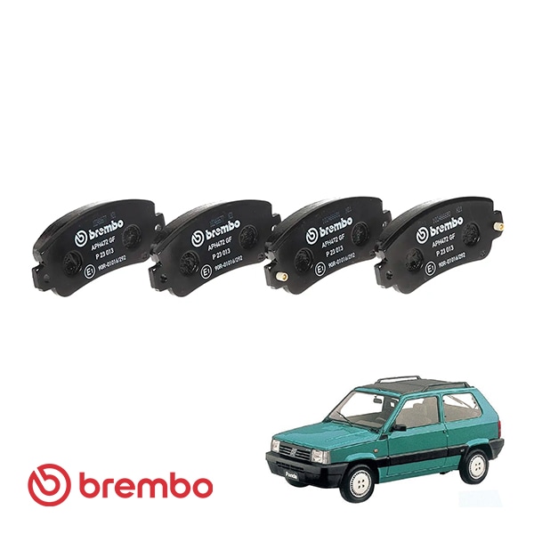 【BREMBO 正規品】 フィアット パンダ 141型 1.0L FIAT PANDA リア ブレーキパッドセット 左右4枚 ブレンボ プライム ECE R90 認証 P23013
