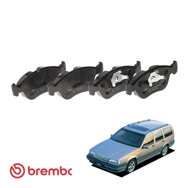 【BREMBO 正規品】 ボルボ 850 セダン エステート 8B 2.0L VOLVO フロント ブレーキパッドセット 左右4枚 ブレンボ プライム ECE R90 認証 P86013
