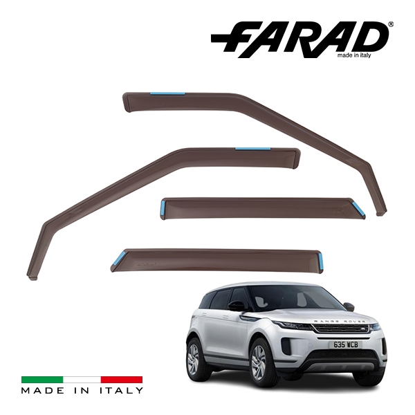 【FARAD 正規品】 ランドローバー レンジローバー イヴォーク L551 LZ型 ドアバイザー サイドバイザー スモーク ウインドウバイザー 前後左右セット