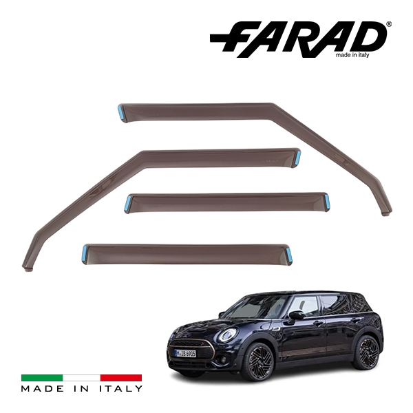 【FARAD 正規品】 BMW ミニ クラブマン F54 ドアバイザー サイドバイザー ウインドウバイザー スモーク フロント リア 左右 4点セット