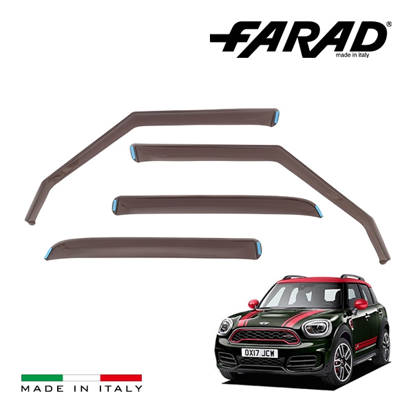 【FARAD 正規品】 BMW ミニ クロスオーバー R60 ドアバイザー サイドバイザー ウインドウバイザー スモーク フロント リア 左右 4点セット