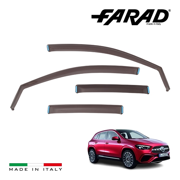 【FARAD 正規品】 メルセデス ベンツ GLAクラス H247 ドアバイザー サイドバイザー ウインドウバイザー スモーク フロント リア 左右 4点セット