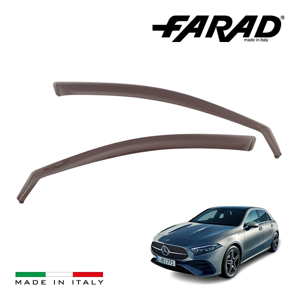 【FARAD 正規品】 メルセデス ベンツ Aクラス W177型 ドアバイザー サイドバイザー ウインドウバイザー スモーク フロント 左右 2点セット