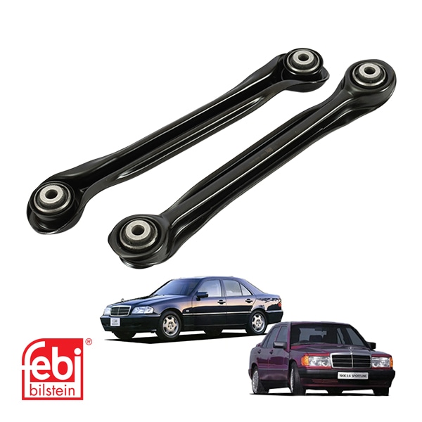 【FEBI BILSTEIN 正規品】 メルセデスベンツ Cクラス W202 190クラス W201 リア ストラットアーム コントロールアーム サスペンションアーム 左右セット 17267 A2103503806