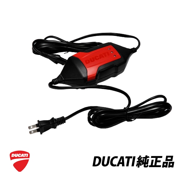 ドゥカティ 純正 バッテリーチャージャー by tecMATE 日本仕様 ユーロ4 ユーロ5両対応 アダプター付 充電器 Ducati 69928471BW