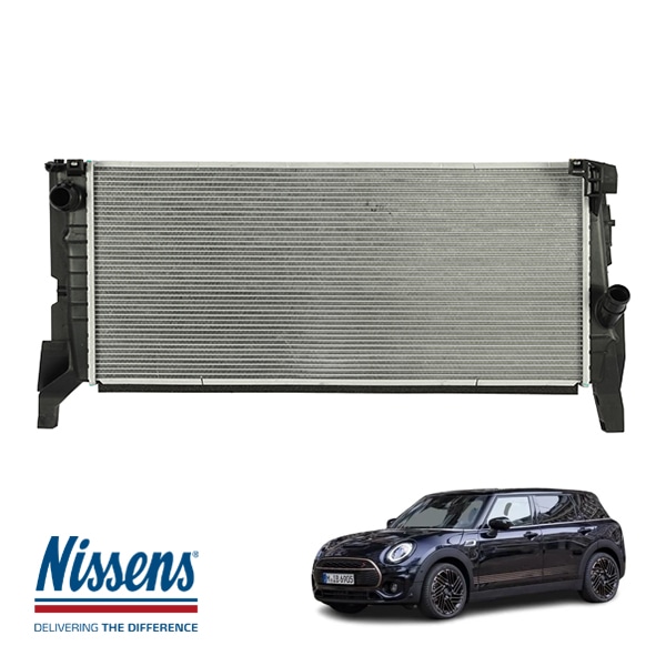 【NISSENS 正規品】 MINI クラブマン F54 コンバーチブル F57 クロスオーバー F60 2.0L ラジエター ラジエーター 607103 17117617636