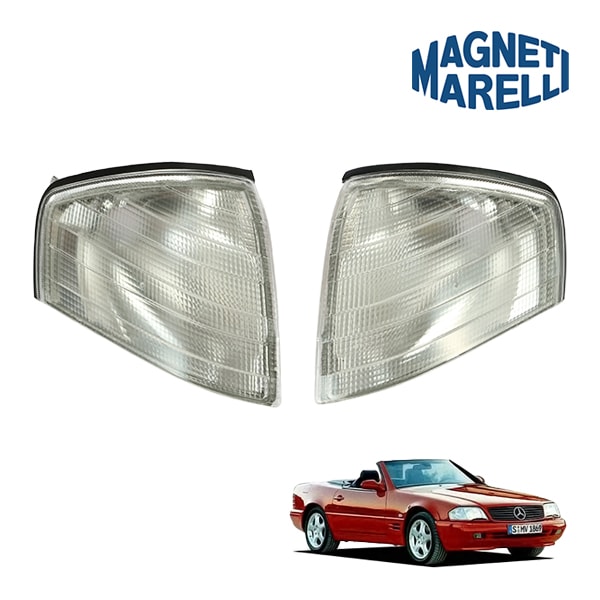 【MAGNETI MARELLI 正規品】 メルセデスベンツ SLクラス R129 後期型 フロントコーナーランプ コーナーレンズ 左右セット 純正OEM  