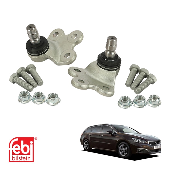 【FEBI 正規品】 プジョー 508 508SW W2型 1.6L 2.0D フロント ロアアーム ボールジョイント 左右 2個セット 44180 364083