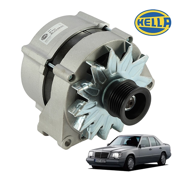 【HELLA 正規品】 メルセデス ベンツ Eクラス W124 S124 2.6L 3.0L オルタネーター ダイナモ 8EL012428-631 0081544802 0081544902