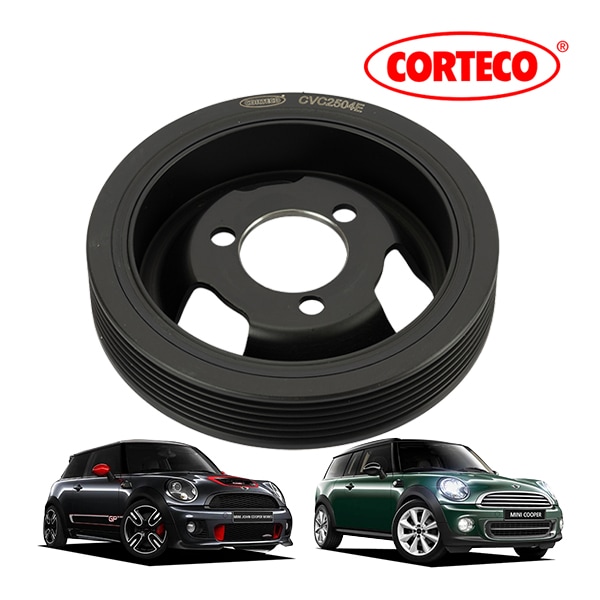 【CORTECO 正規品】 BMW MINI ミニ クーパー R55 R56 R57 R58 R59 1.6L クランクシャフトプーリー 80001196 11237622909 11237538551