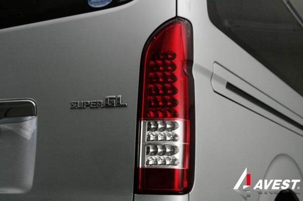 ハイエース 200系 1型~7型LEDオールレッド スモークレンズ