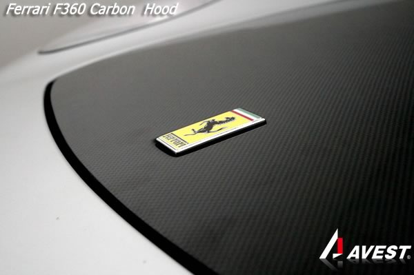 フェラーリ Ferrari F360 モデナ カーボン ボンネットフード 