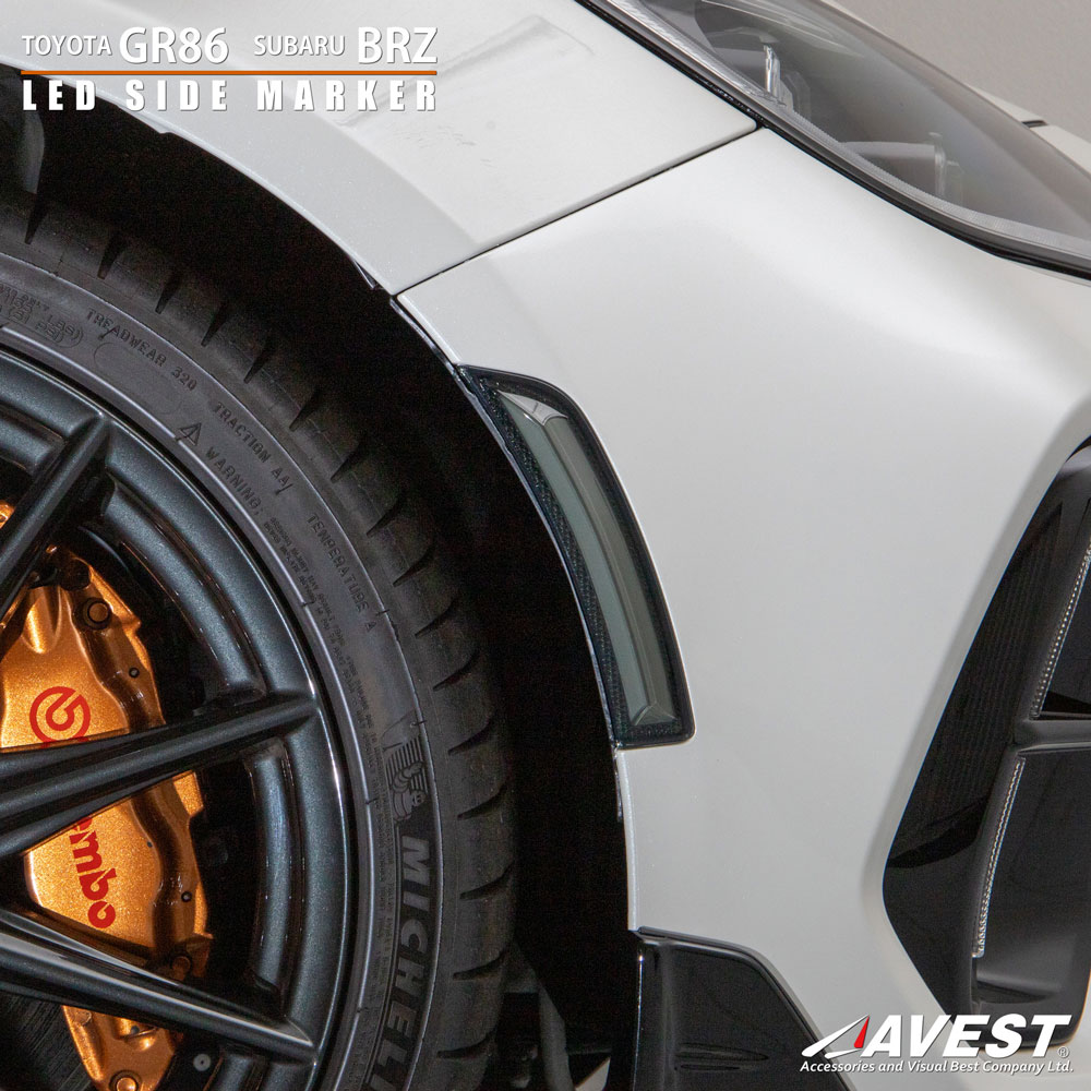 TOYOTA GR86 ZN8 SUBARU BRZ ZD8 フルLED サイドマーカー クリア